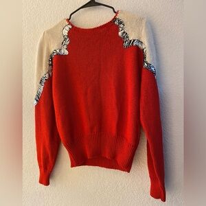 Large red Kristina sweater (Contains rabbit hair)